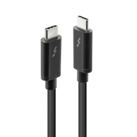 Lindy 41556 černá / Kabel Thunderbolt 3 / 20 Gb/s / pasivní / 1 m (41556)
