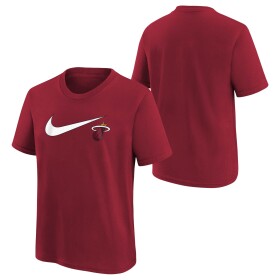 Nike Dětské tričko Miami Heat NBA Swoosh Logo T-Shirt Červená (YOUTH)
