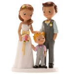 Dortisimo Dekora figurka Novomanželé se synem 16 cm