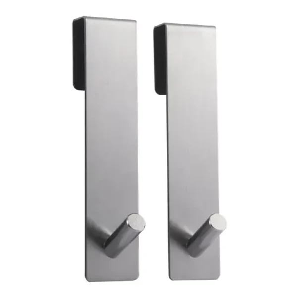 MSV NOKO 2 ks závěsných háčků na sprchovou zástěnu nerezová ocel / 10 mm (3700703997702)