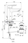 IDEAL STANDARD - Tesi Umyvadlová baterie s výpustí, BlueStart, chrom A6558AA