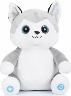 CHIPOLINO Plyšový Husky se světýlky a hudbou