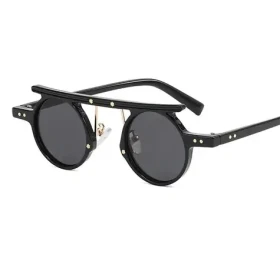 VeyRey Pánské sluneční brýle steampunk Punnyostion černá univerzální