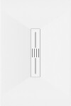 MEXEN/S - Toro obdélníková sprchová vanička SMC 130 x 90, bílá, mřížka bílá 43109013-W