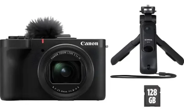 Canon PowerShot V1 VLOGGING KIT / Kompaktní fotoaparát / 3,1x zoom / CMOS / 4K video / Dotykový LCD 3" / Wi-Fi (6390C004)