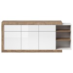 Komoda Sintra 25 3D3S dub samdal bílý/dub samdal bílý lesk
