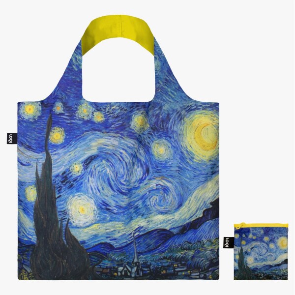 Skládací nákupní taška LOQI VINCENT VAN GOGH The Starry Night