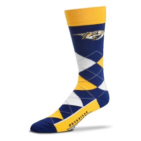 For Bare Feet Pánské Ponožky Nashville Predators Graphic Argyle Lineup Socks