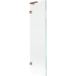 MEXEN/S - Lunar L vanová zástěna FIX 50 x 150, transparent, růžové zlato 897L-050-000-60-00