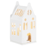 Räder Porcelánový svícen domeček Mansion, bílá barva, porcelán