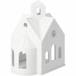 Räder Porcelánový svícen domeček Mountain Chapel, bílá barva, porcelán
