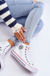 Dámské klasické vysoké tenisky Big Star T274026 Bílé 38