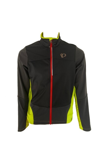 Cyklistická bunda Pearl Izumi MTB SUMMIT SOFTSHELL Jacket Black/Lime punch Velikost: M