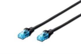 DIGITUS Ecoline Patch Cable černý 10m / UTP / CAT 5e / AWG 26:7 (DK-1512-100/BL)
