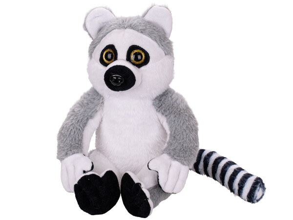 Plyšový lemur sedící 25 cm