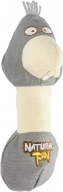 Flamingo činka s hlavou ptáka látková GOTS 23cm / Hračka pro psy (FLA-520657)