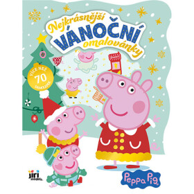 Prasátko Peppa - Nejkrásnější vánoční omalovánky se samolepkami