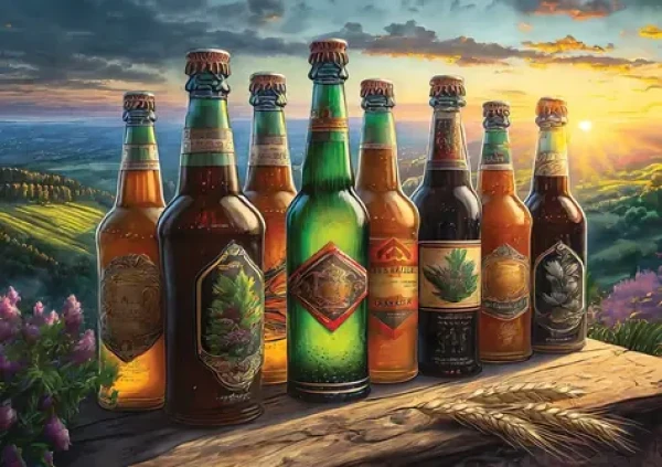 ART PUZZLE 5262 Puzzle Retro lahve od piva