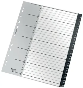 Leitz ekologický rejstřík, PP, extra široký, 1-31