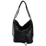 Dámská praktická koženková kabelka/batoh Milie, černá NEW