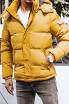 Žlutá pánská prošívaná zimní bunda Dstreet TX4180 Velikost: