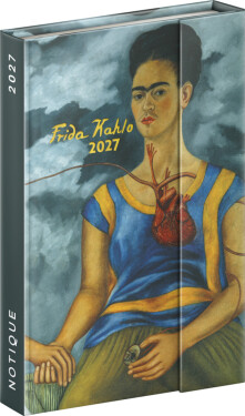 NOTIQUE Diář 2027: Frida Kahlo - týdenní, magnetický, 11 x 16 cm