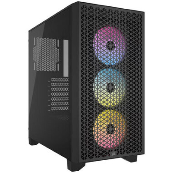 Corsair 3000D Airflow RGB černá / ATX / 2x USB 3.2 / 3x 120mm / bez zdroje / průhledná bočnice (CC-9011255-WW)