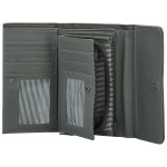 Stylová dámská koženková peněženka MaxFly Ennio, šedá