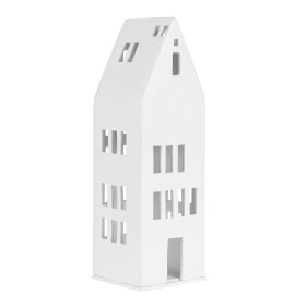 Räder Porcelánový svícen domeček Large Windows 30 cm, bílá barva, porcelán