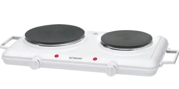 Bomann DKP 5028 CB bílá / dvouplotýnkový vařič / 2500 W (4004470502800)