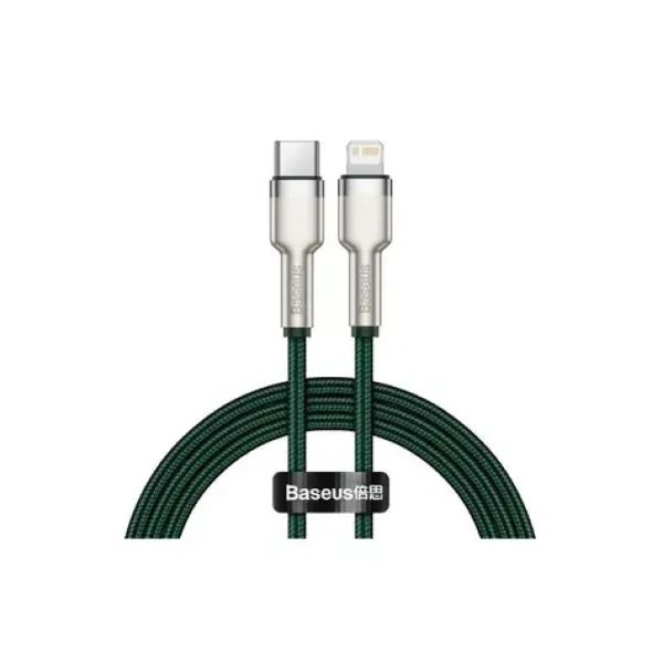 Baseus CATLJK-B06 Kabel USB-C (M) - Lightning (M) 2 m zelená / 20W (CATLJK-B06)
