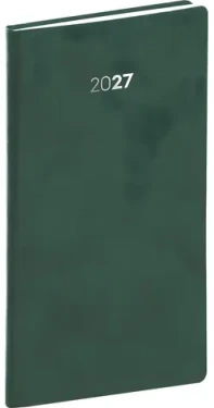 NOTIQUE Balakon 2027 zelený / Kapesní diář / 9 × 15,5 cm