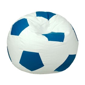 FRONTI Sedací vak - míč 80 cm - bílá + tyrkysová