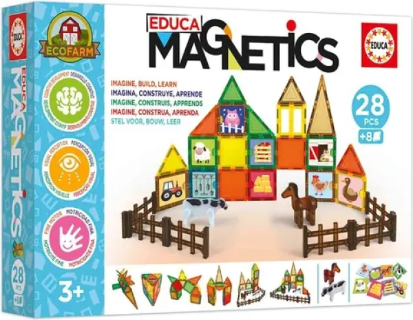 EDUCA Magnetická stavebnice Magnetics EKO Farma