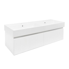 Koupelnová skříňka s umyvadlem SAT Evolution 118x30x44,8 cm bílá mat SATEVO120WMU2 SATEVO120WMU2
