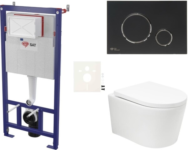 Závěsný WC set do lehkých stěn / předstěnová SAT BREVIS SIKOSSBRTOR78K SIKOSSBRTOR78K