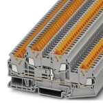 Phoenix Contact 3205153 řadová svorka průchodky 5.2 mm rychlé připojení šedá 50 ks