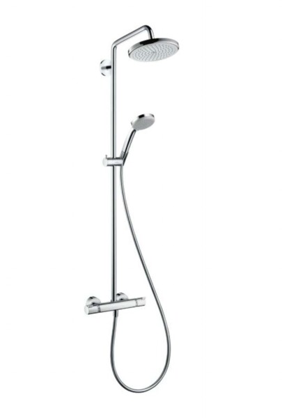 HANSGROHE - Croma 220 Sprchový set Showerpipe s termostatem, 22 cm, 4 proudy, EcoSmart 9 l/min, chrom 27188000