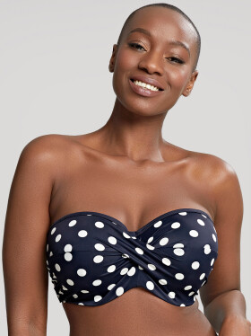 Dámský vrchní díl plavek Anya Riva Spot Bandeau navy/vanilla SW1453 Panache