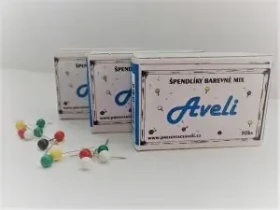 Špendlíky AVELI barevný mix 50 ks