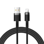 Joyroom Liquid Silicone Data Cable Nabíjecí kabel USB-A (M) - Lightning (M) 2.4A 1.2m černá (6941237171085)