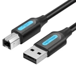 Vention černá / Kabel USB 2.0 A-B / 3 m (COQBI)