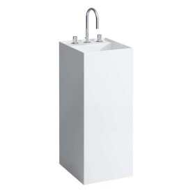 Laufen - Kartell Volně stojící umyvadlo 38x44x90 cm, se 3 otvory pro baterii, bílá H8113310001581