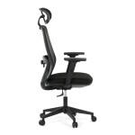 Kancelářská židle, synchronní mechanismus, černá síťovina, KA-S2176 BK