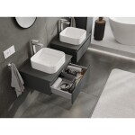 MEXEN/S - Orio koupelnová skříňka pod umyvadlo 60, 1 šuplík, grafit mat 91A10-06023-1-BF66