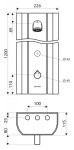 SCHELL - Linus Sprchový panel s termostatem DP-C-T, CVD elektronika, eloxovaný hliník 008190899