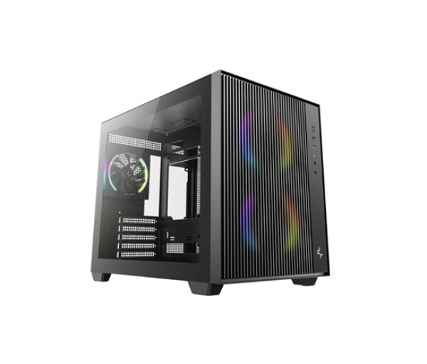 DEEPCOOL Case CG330 MESH 3F, mATX, Průhledná bočnice, 1x120mm ARGB, 2x140mm ARGB, černá EDF_1808188