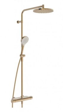 HANSA - Viva Sprchový set s termostatem, průměr 25 cm, 3 proudy, broušený bronz 6515920181