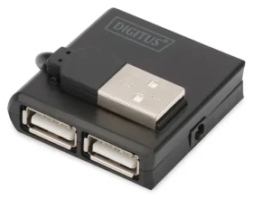 Digitus USB 2.0 / Hub / 4 porty / černá (DA-70217)