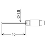 VOLTCRAFT Vpichovací sonda TPT-203 VC-8603635 -70 až 250 °C 100 mm, typ senzoru=Pt1000 Kalibrováno dlepodnikový standard bez certifikátu own